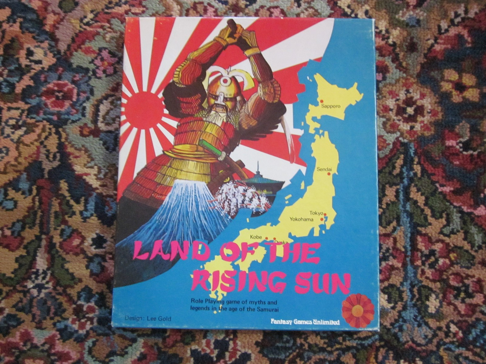 LAND OF THE RISING SUN FANTASY GAMES UNLIMITED 5301 LEE GOLD BOXED 1980 RPG