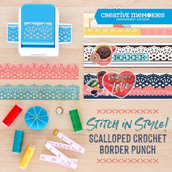 Creative Memories Scalloped Crochet Border Punch  RETIRED