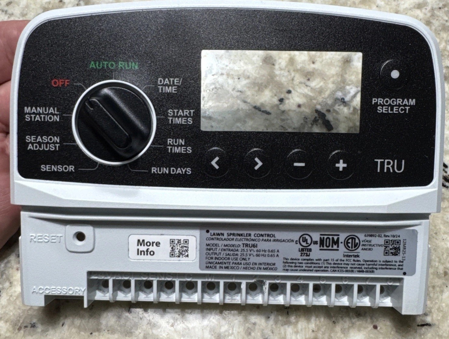 Cover For Rain Bird TRU 6-Station Indoor Irrigation Controller Replacement Part