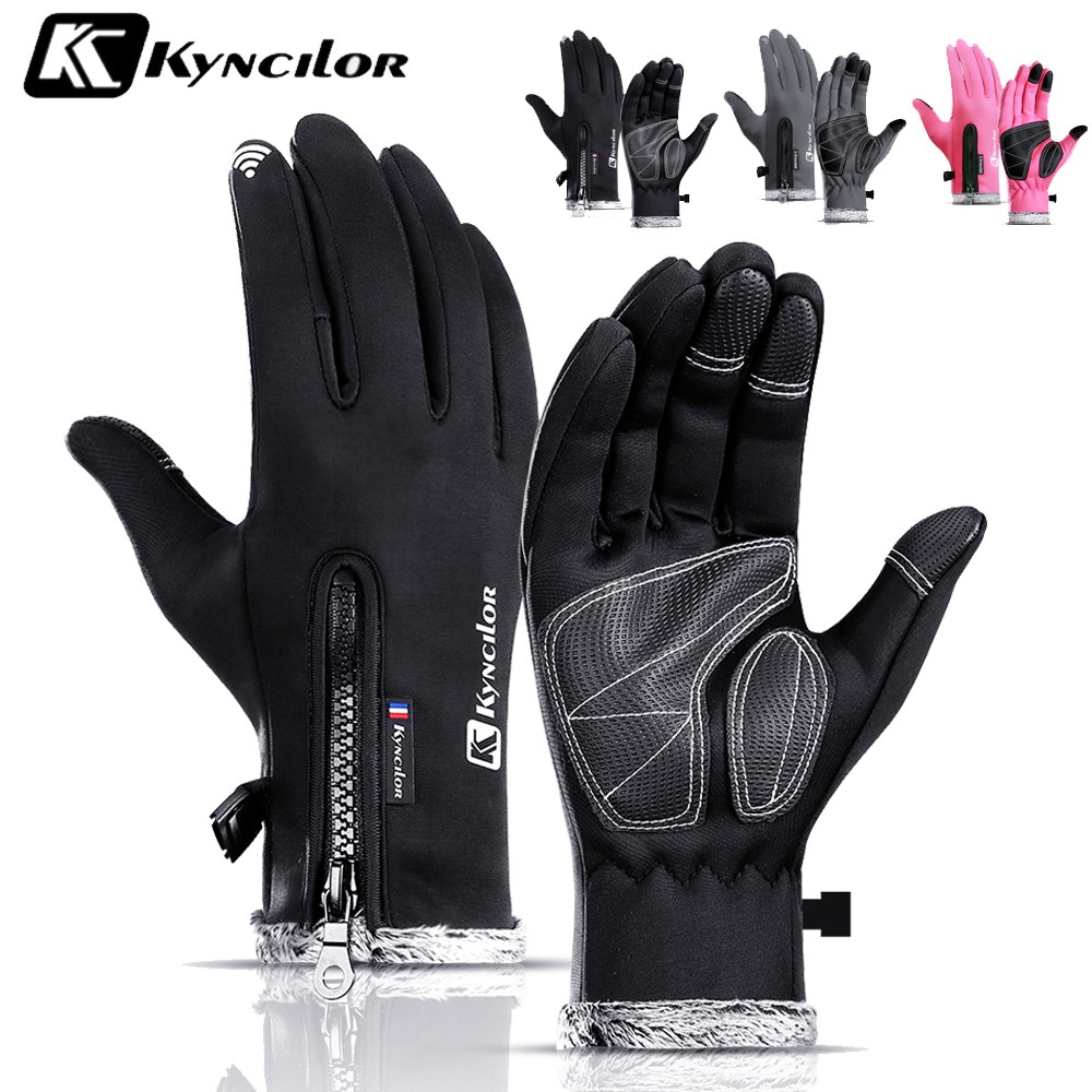 Winter Waterproof Gloves Windproof Warm Touchscreen Thermal for Running Cycling