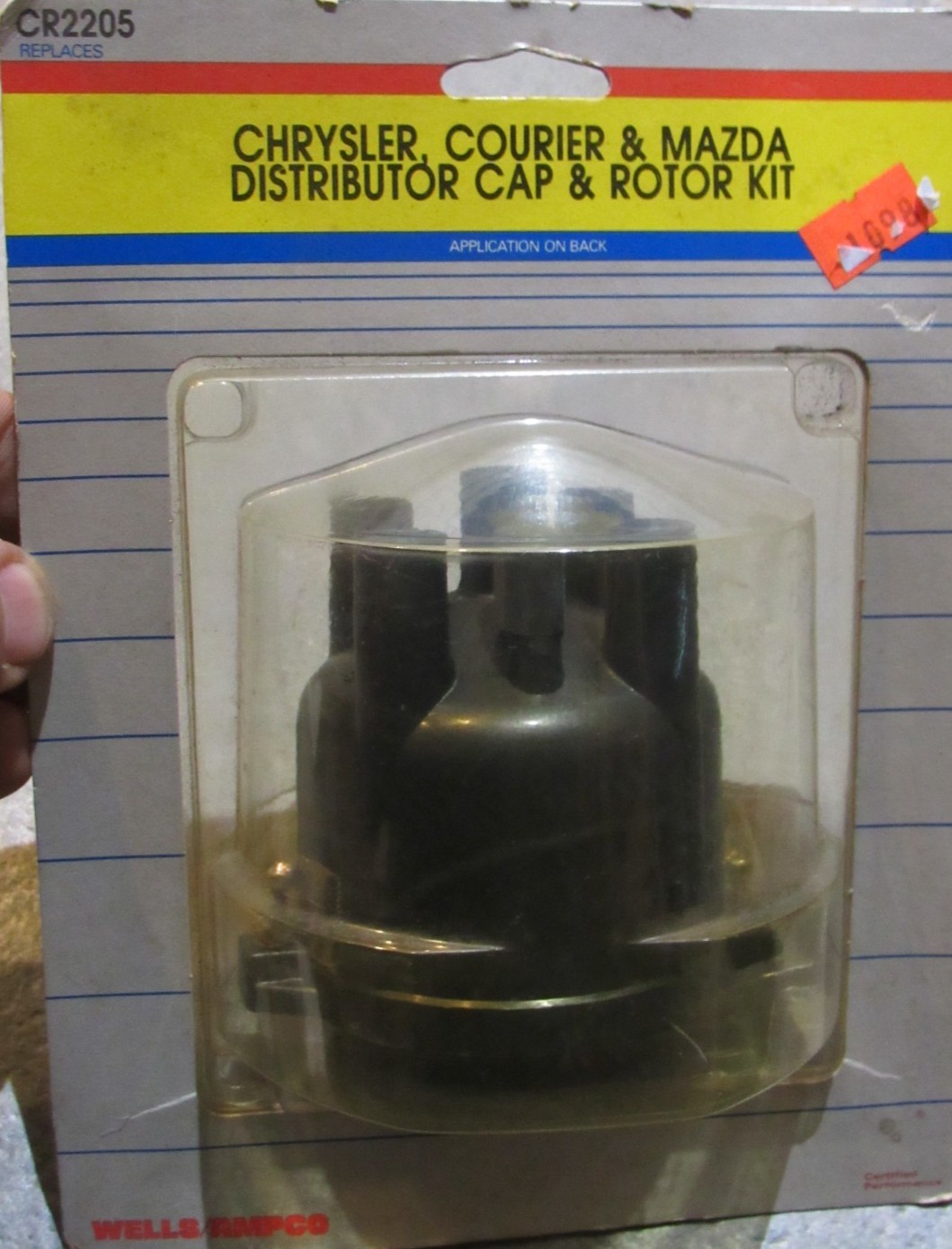 Wells CR2205 Cap & Rotor Kit 1980s  4 cyl Chrysler Ford Courier Mazda 626