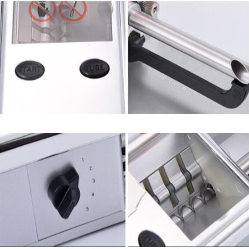 New Silver Cigarette Rolling Machine Electric Auto Tobacco Roller Injector Maker
