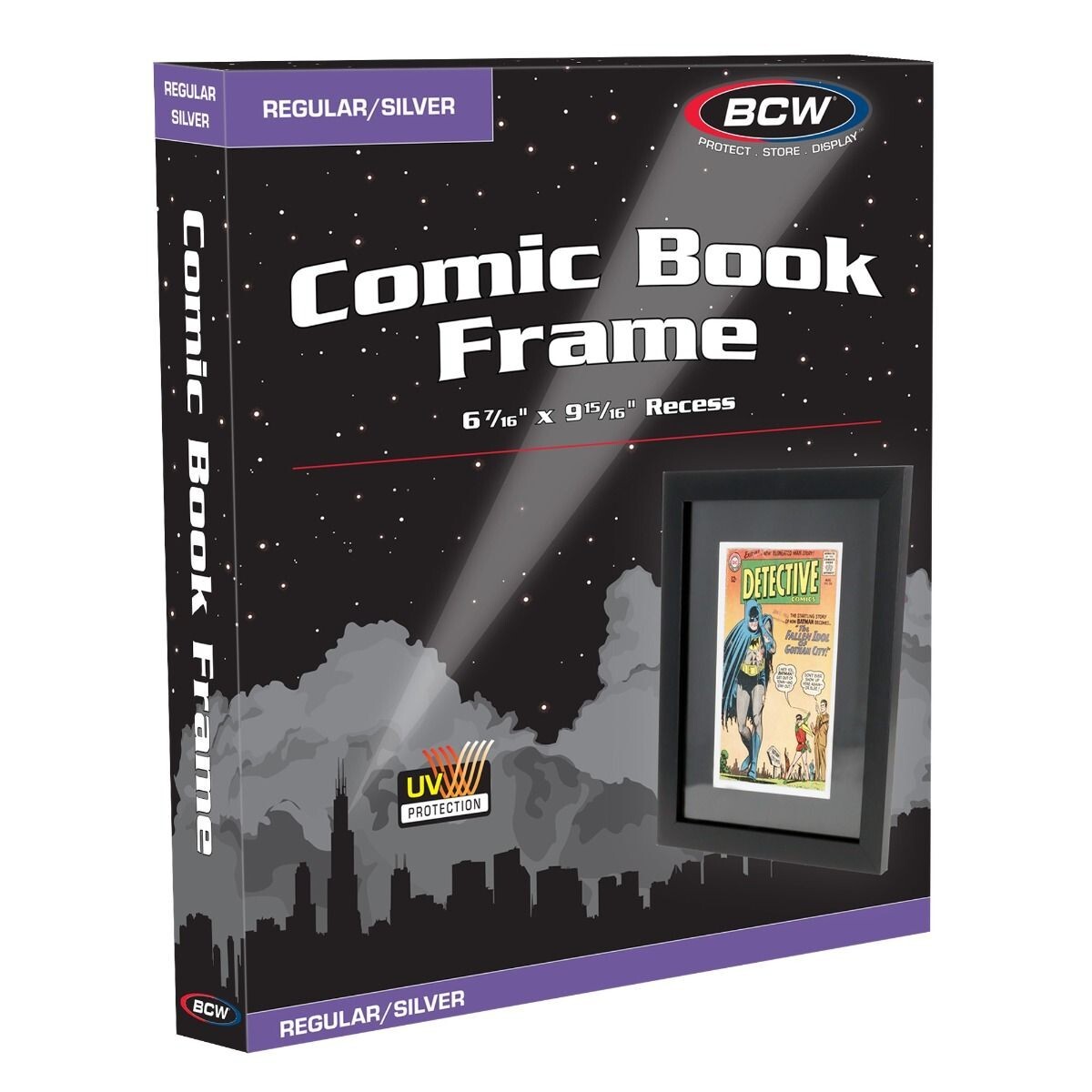 REGULAR/SILVER AGE COMIC BOOK FRAME By BCW Wood Black 16"x13" NEW