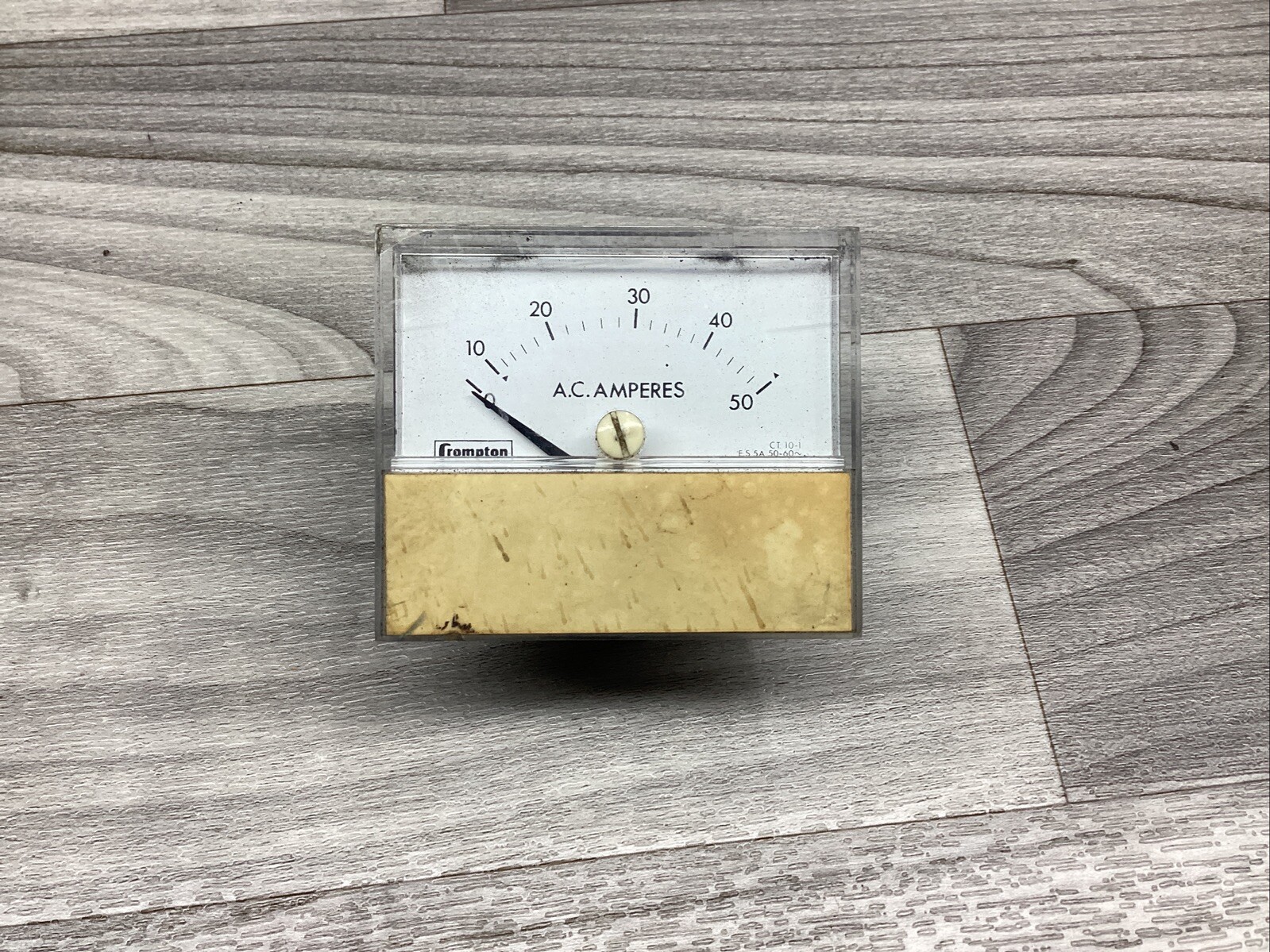 Crompton 223-02AA-LSNT Ammeter 0-50a Amp #801F252