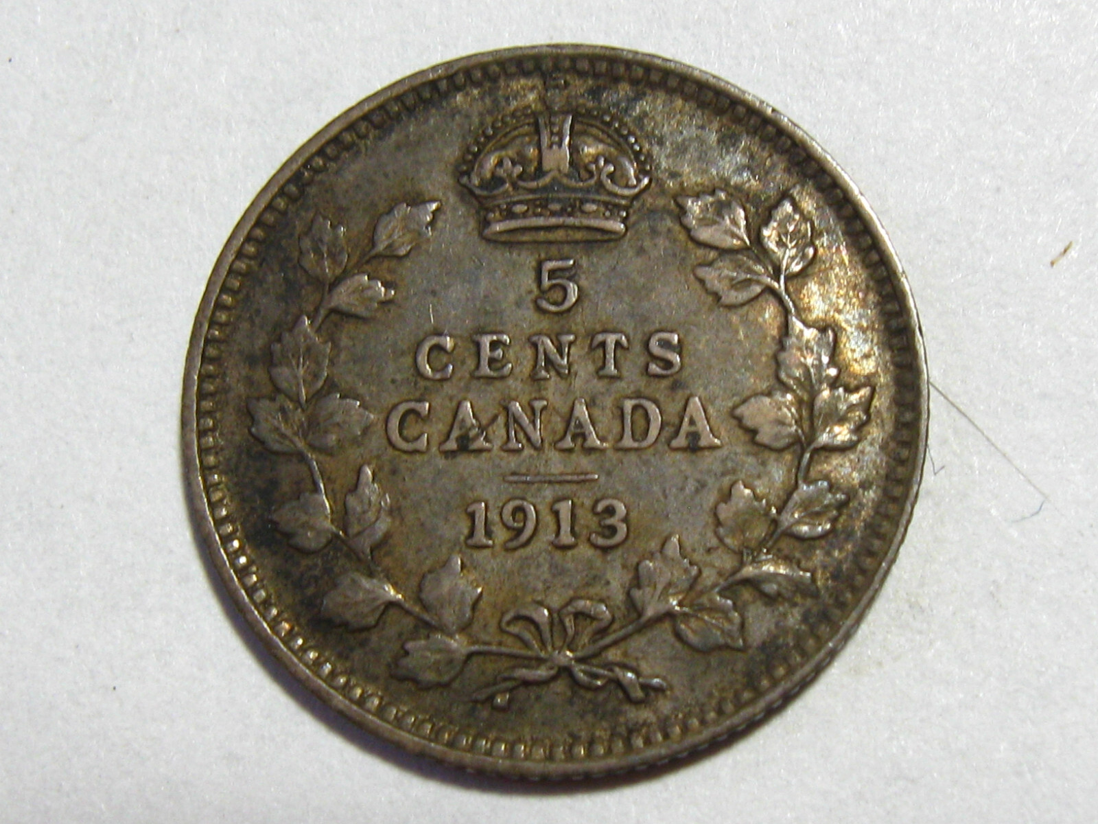 1913 Canada 5 Five Cents - Extra Fine XF EF - #6357-81