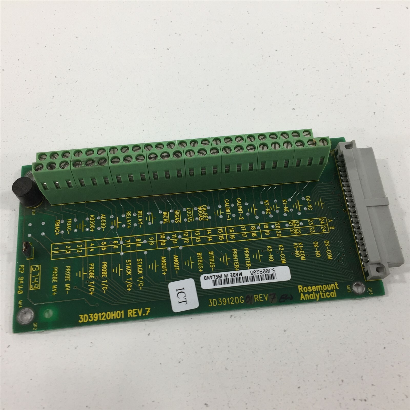 Rosemount Analytical 3D39120H01 O2 Analyzer Interface Board