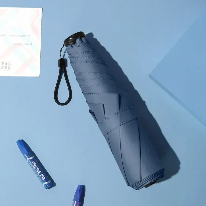 Folding Umbrella Carbon Fiber Anti UV Rain Sun Umbrella Fashionable Portable Win