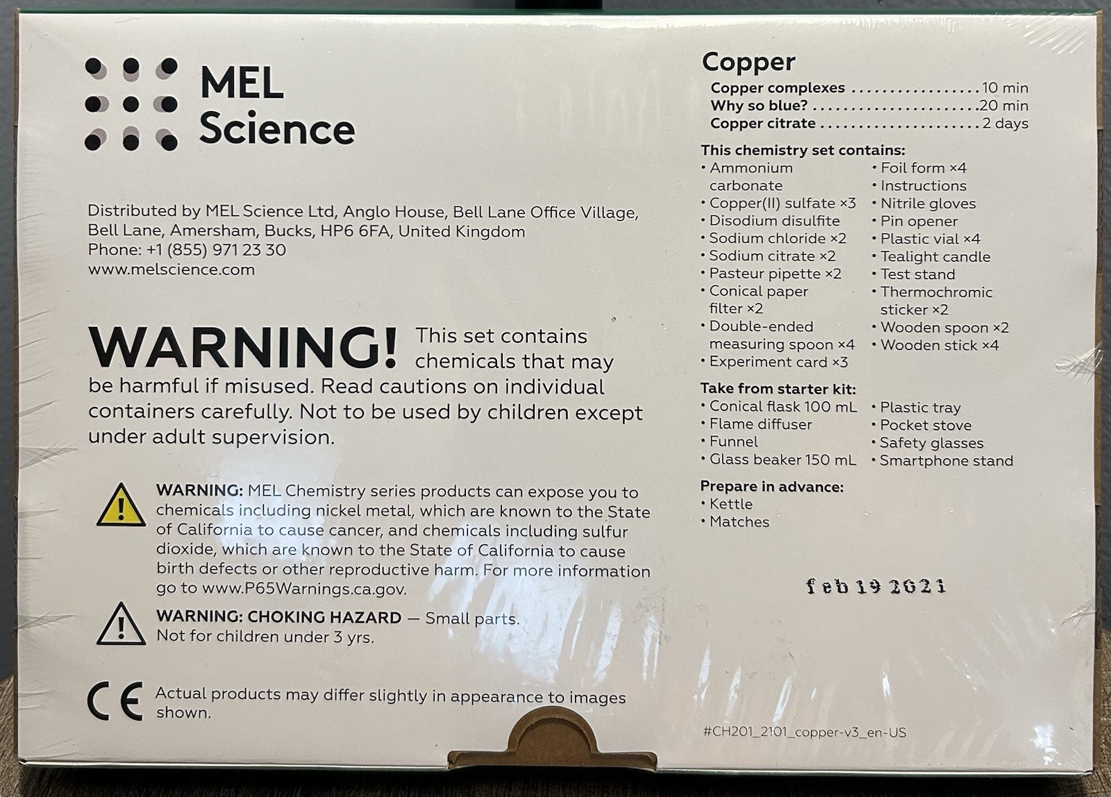 Mel Chemistry Copper, Cyanotype, A Study In Ultraviolet 3 Starter Sets