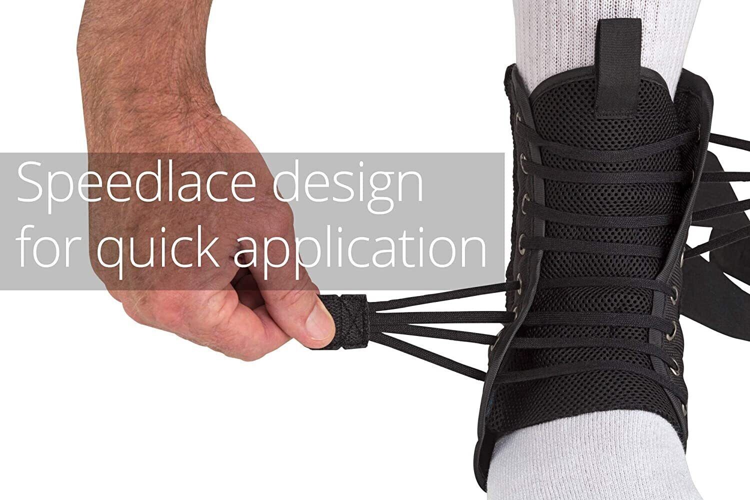 Ossur FormFit Ankle Brace with Speedlace & Figure 8 Straps | Single Pull Closure