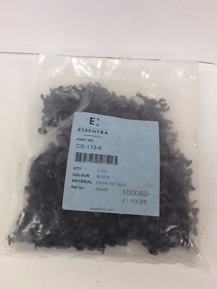 Bag of 500, Essentra CS-113-6 Striker Pin Snap in Black T64392