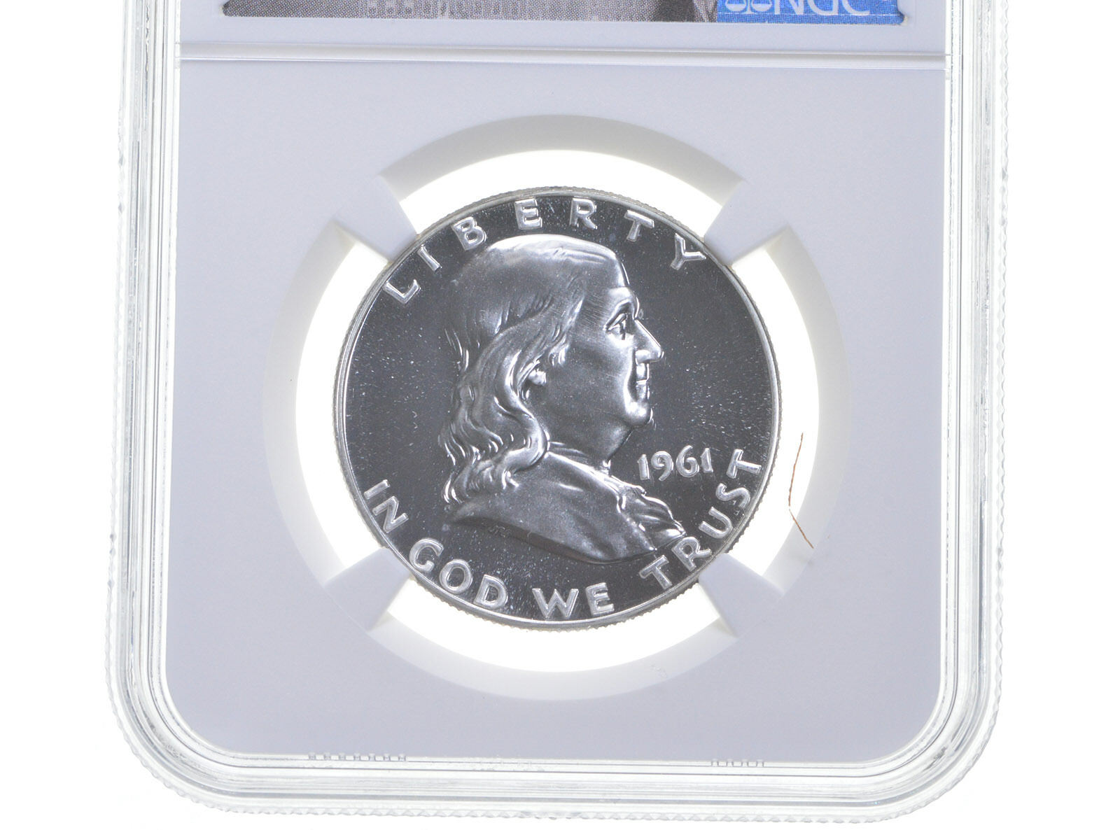 1961 PF67 Proof Franklin Half Dollar NGC Graded - White Coin Spot Free PR