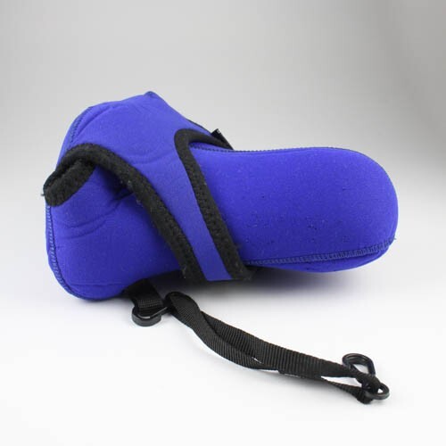 Zing - Reversable Blue/Black Neoprene Slip-On Camera Case Wrap - Zoom