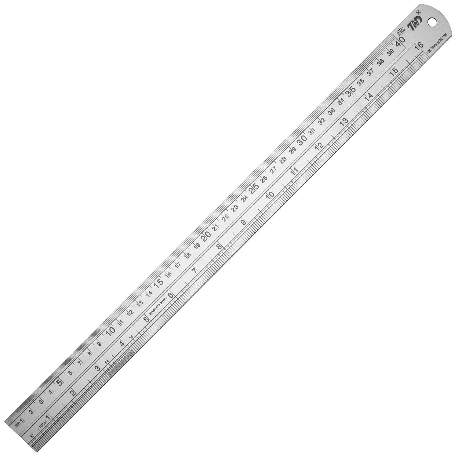 ZZTX Ruler Metal Straight Edge Stainless Steel 16 Inch 16 x 1