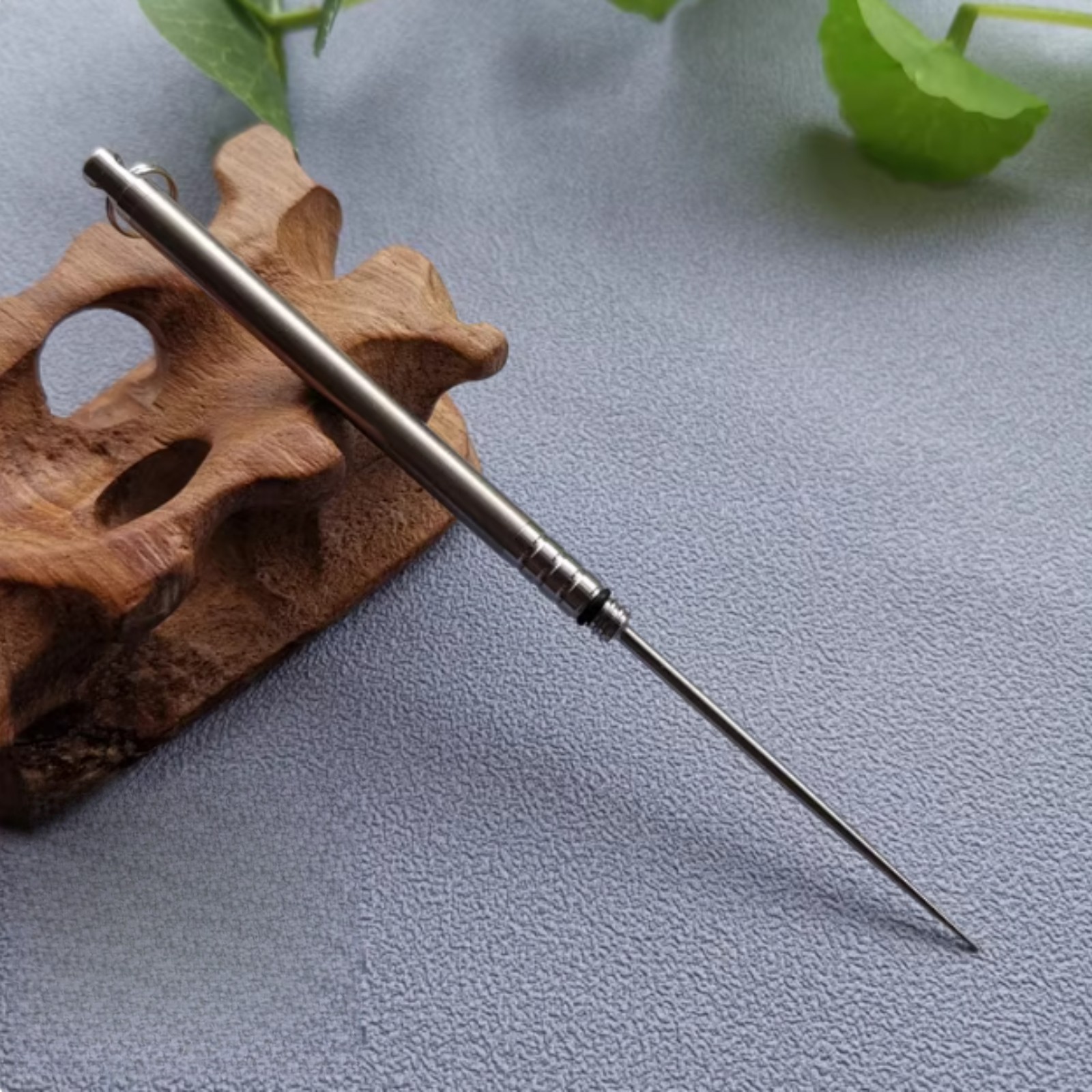 Handmade TC4 titanium tea needle tea knife / titanium alloy toothpick EDC