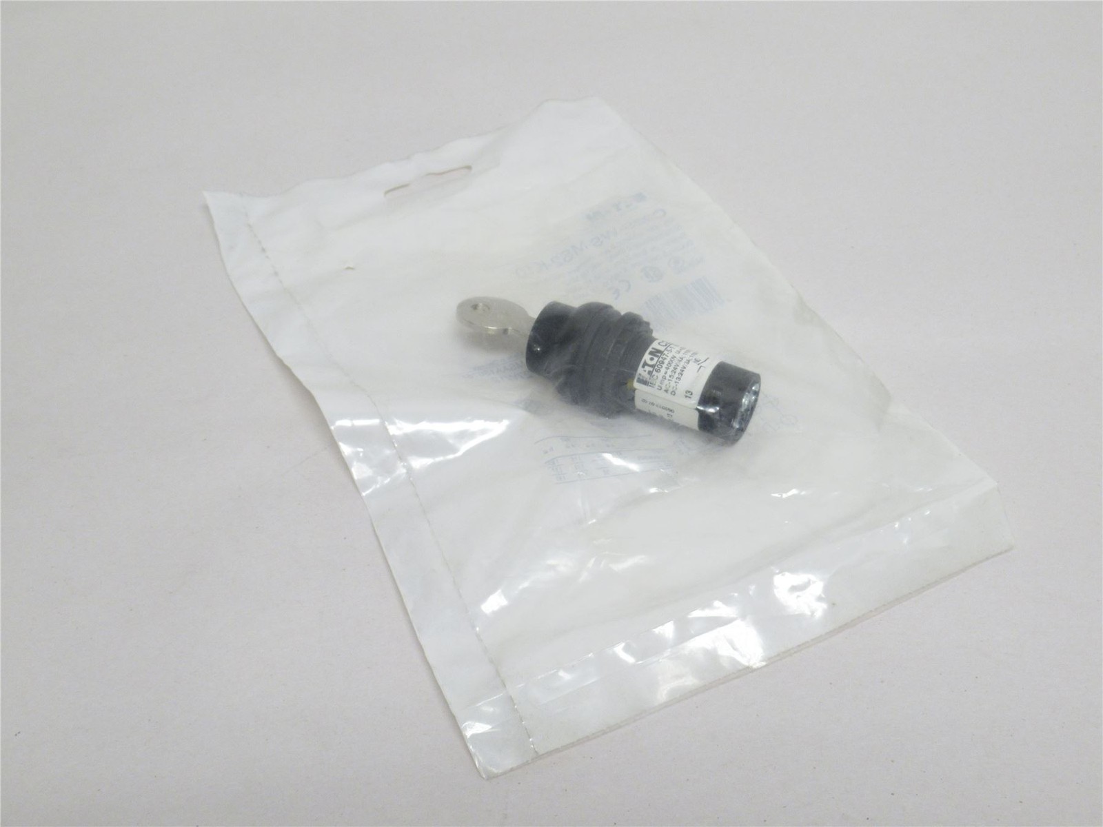 240367 New-No Box; Eaton C22S-WS-MS2-K10 Keylock Switch; Momentary; 110/230VAC