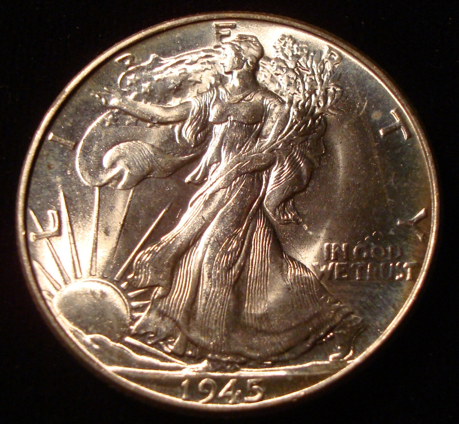 1945 Walking Liberty Half dollar