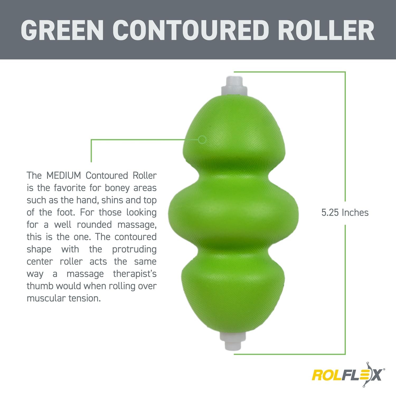 Rolflex Medium Density Foam Roller Accessory - Interchangeable Green