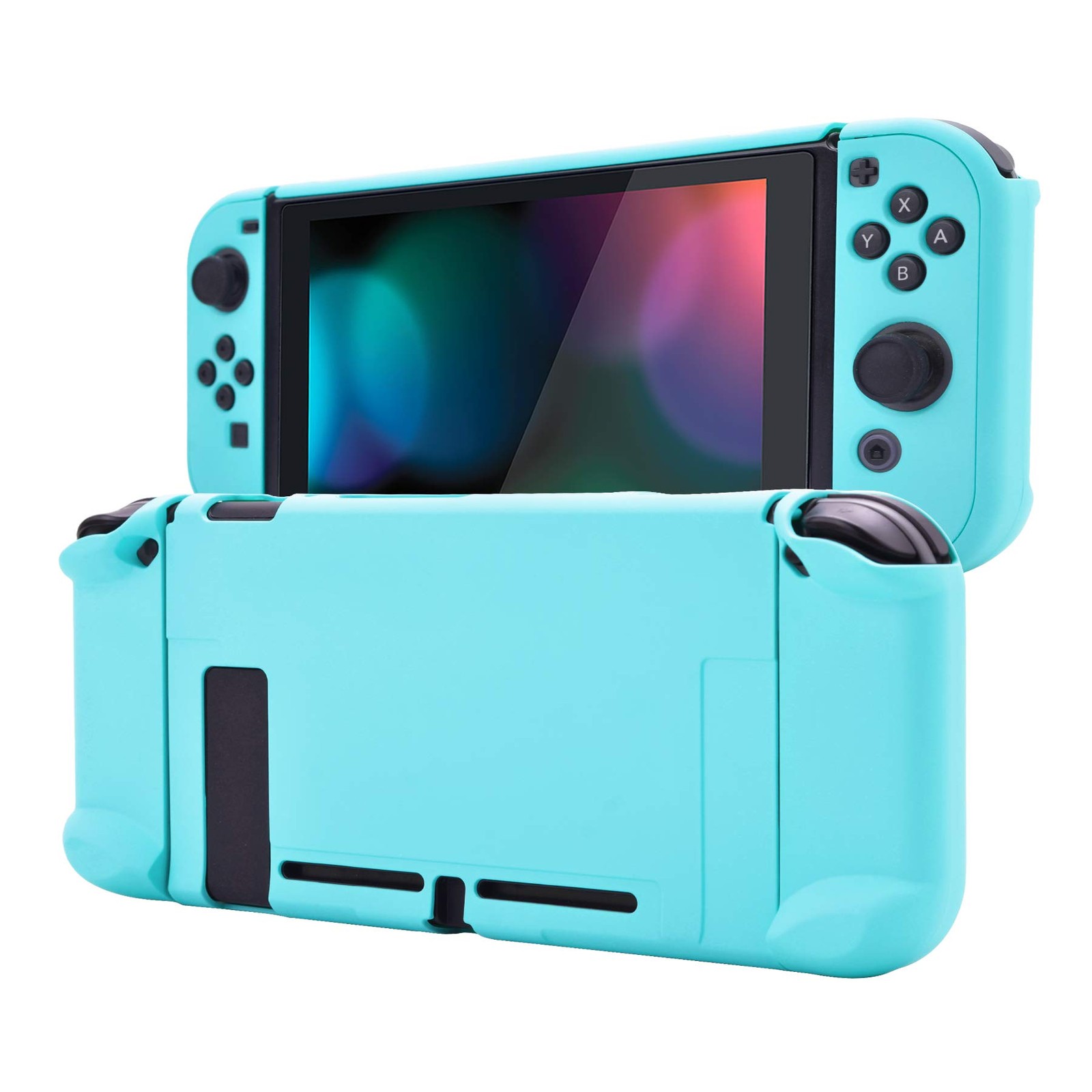 PlayVital Protective Case Protector for Switch - Hard Shell, Heaven Blue