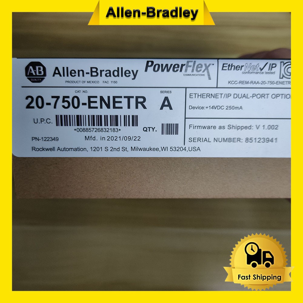 2023 New Factory Sealed 20-750-ENETR /A AB PowerFlex 750 2-P ENet/IP Module TX