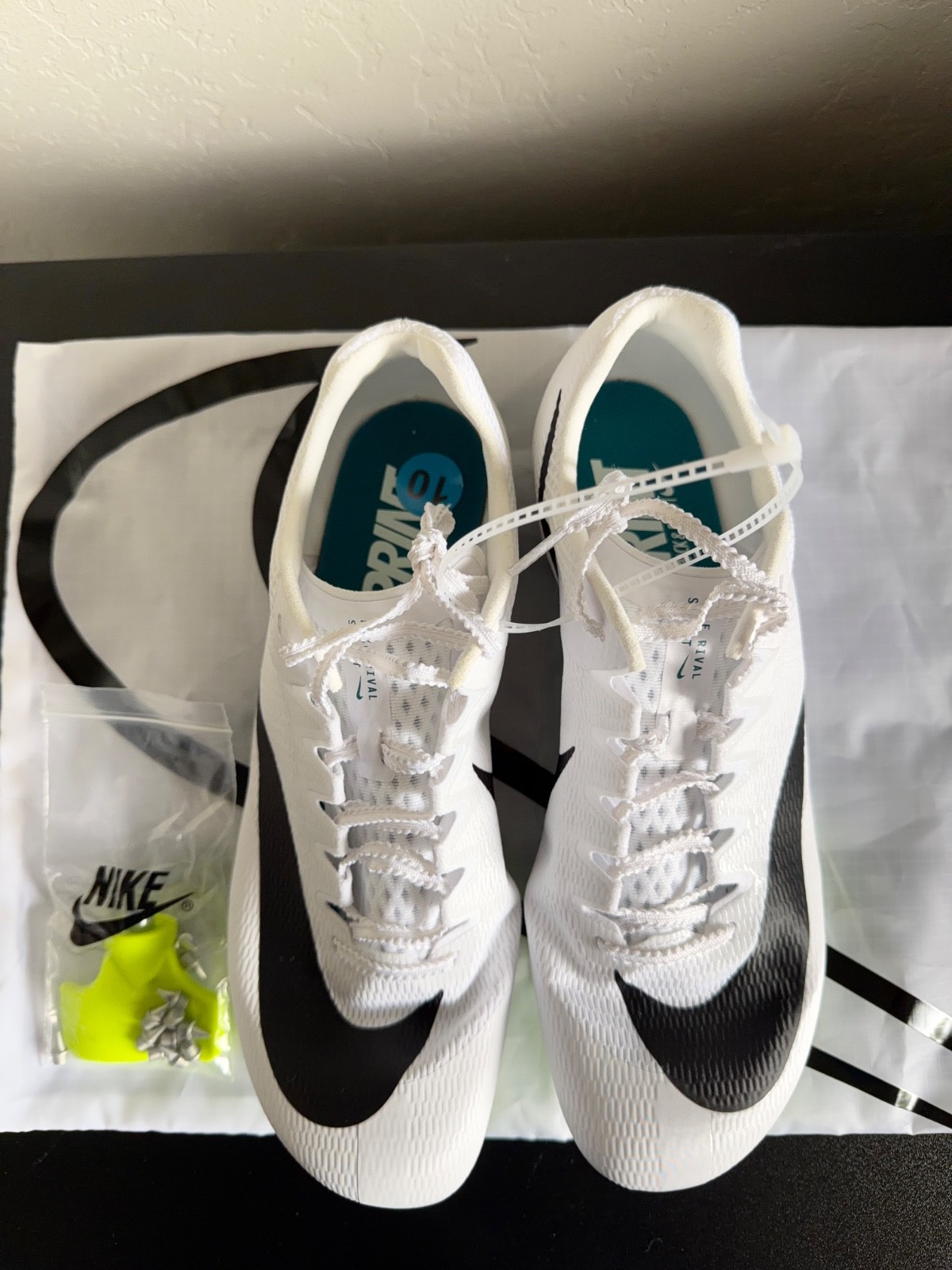 Nike Zoom Rival Sprint White Bright Spruce FZ9663-102, Men’s Size 10