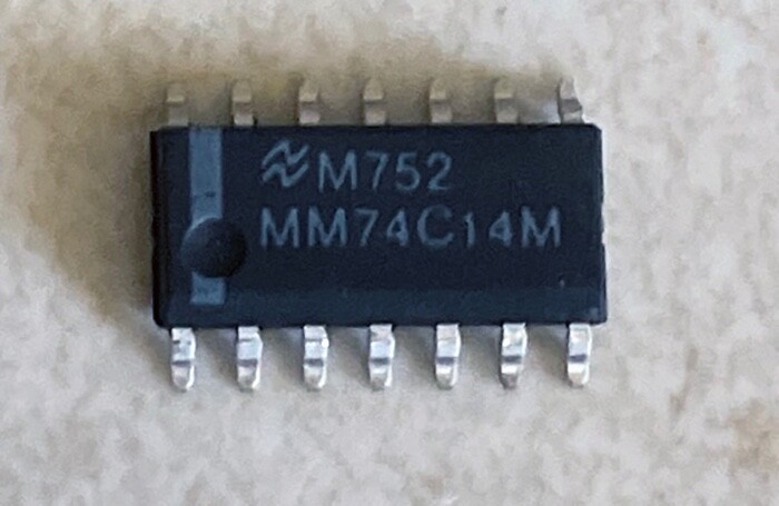 National MM74C14M 74C14 Hex Schmitt Trigger Inverter - NOS