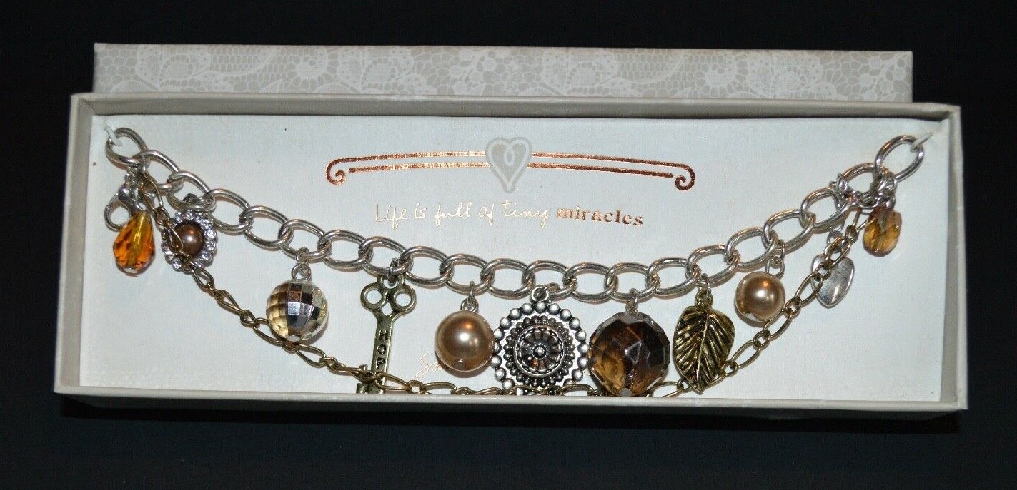 Sandra Magsamen Moments Memories 10 CHARM Bracelet Life Is Full Of Tiny Miracles