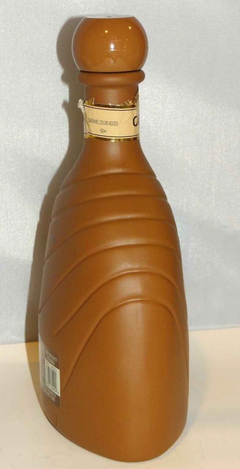 GODIVA Cappuccino Liqueur Empty 750ml Bottle Embossed Glass Bottle Empty