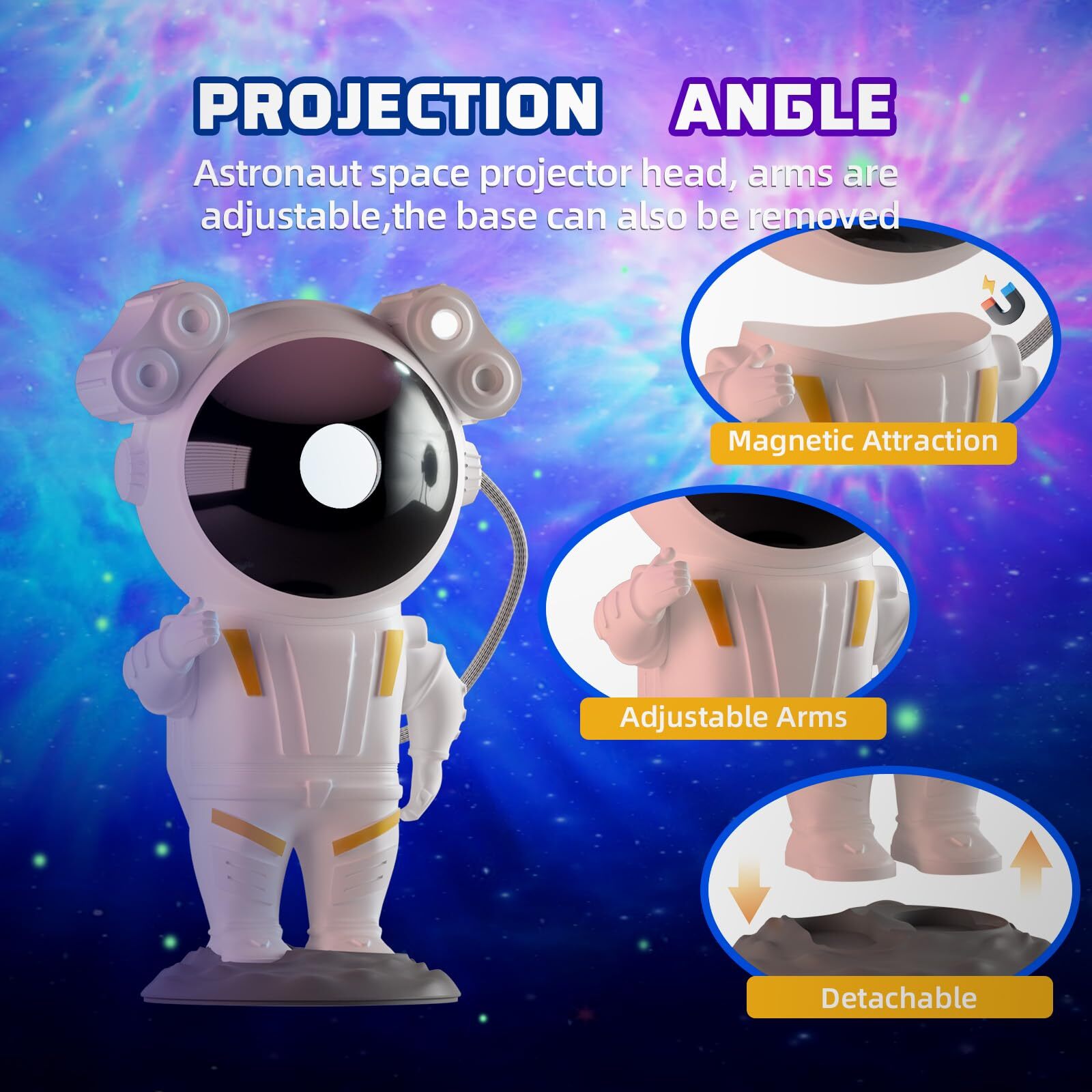 Space Buddy Pleshy Spacebuddy Star Projector Galaxy Night Light Astronaut Remote