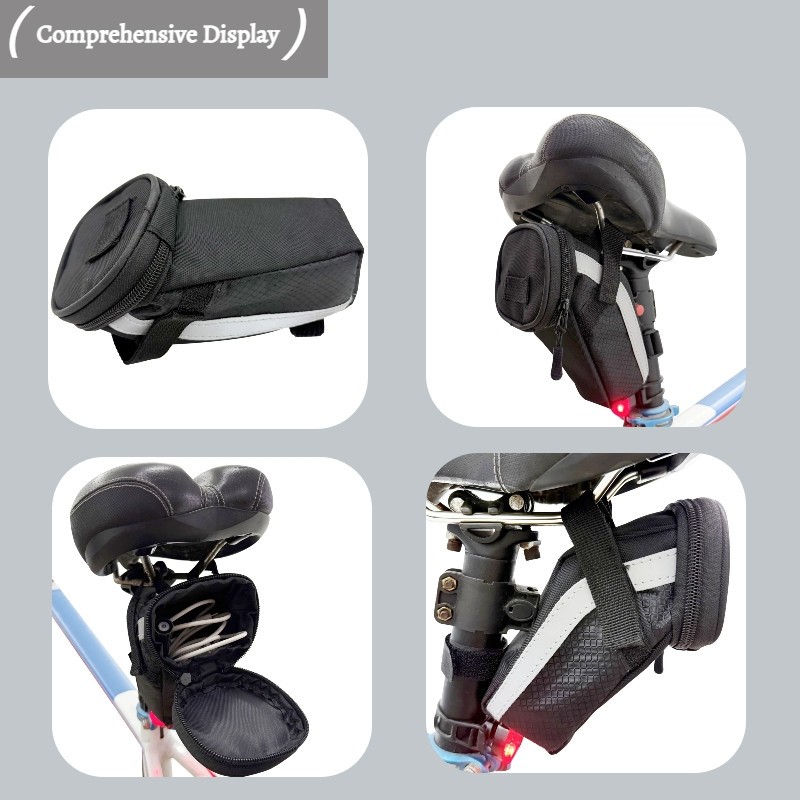 Bicycle Rear Seat Bag Mountain Bicycle Tail Bag Polyester Bag