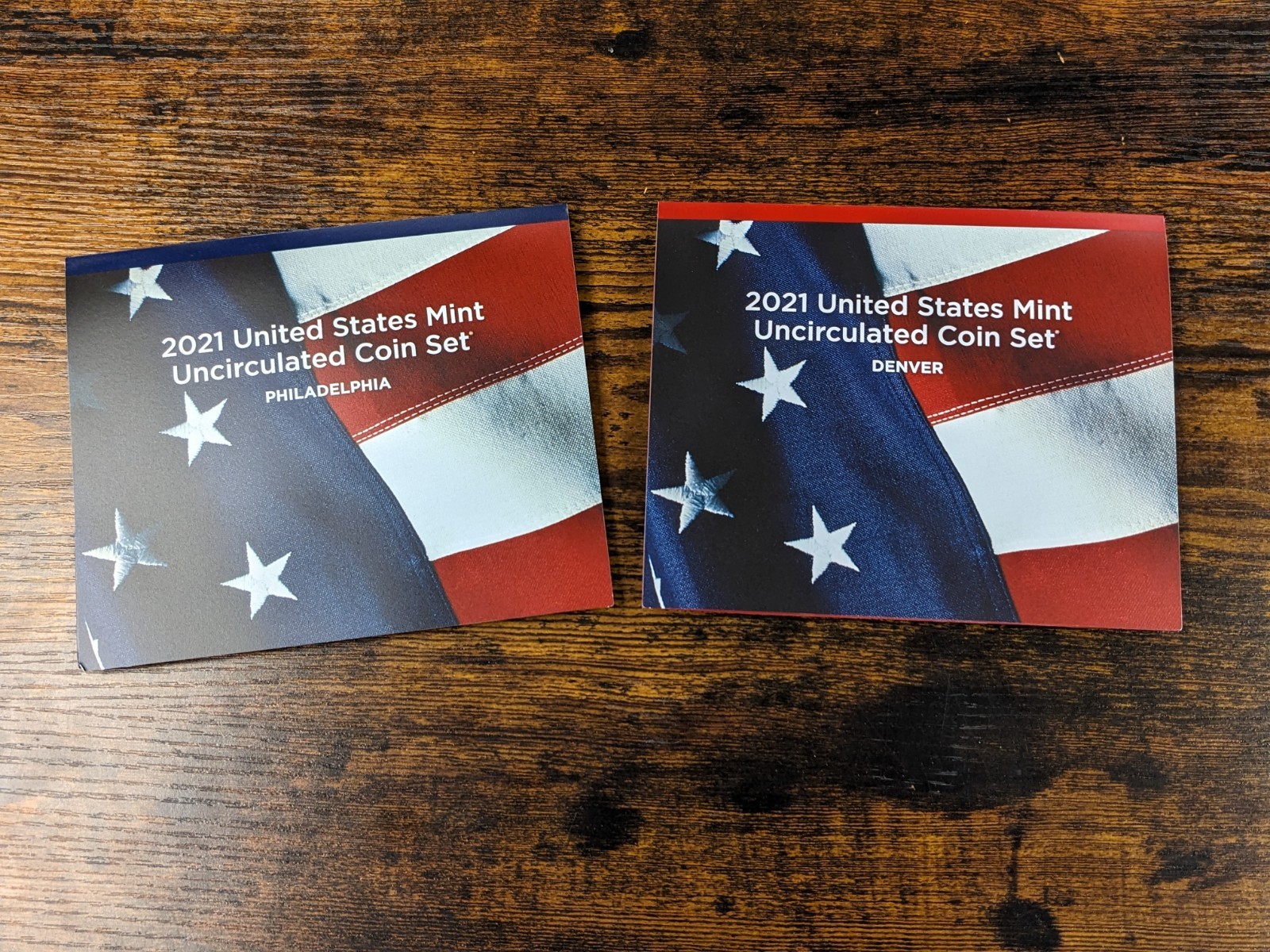 2021 US Mint Issued P&D Set.
