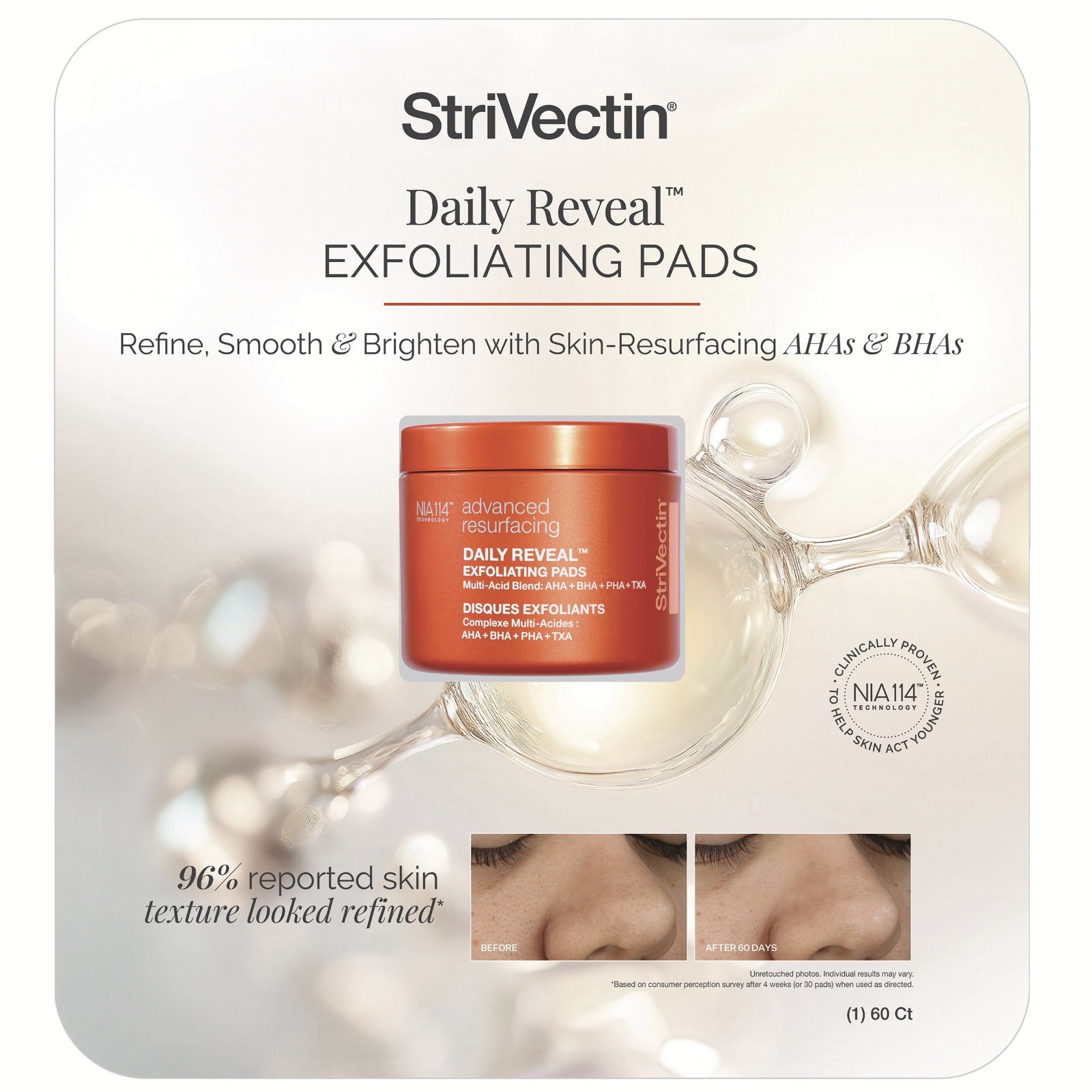 StriVectin Daily Reveal Exfoliating Pads – Radiant Skin in One Swipe