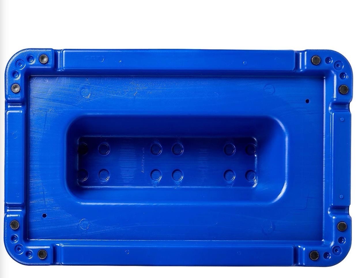Blue Stackable Aerobic Exercise Platform: Non-Slip, Compact, 250 lb Capacity