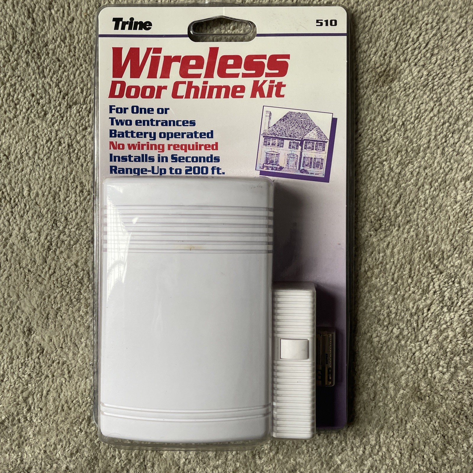 Vintage Wireless Door Chime Kit NEW Trine Model 510