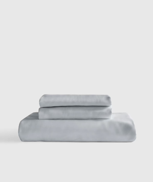 NWOT Quince Fitted Sheet Only Twin XL 1 Pillowcases Organic Bamboo MIST 2PC