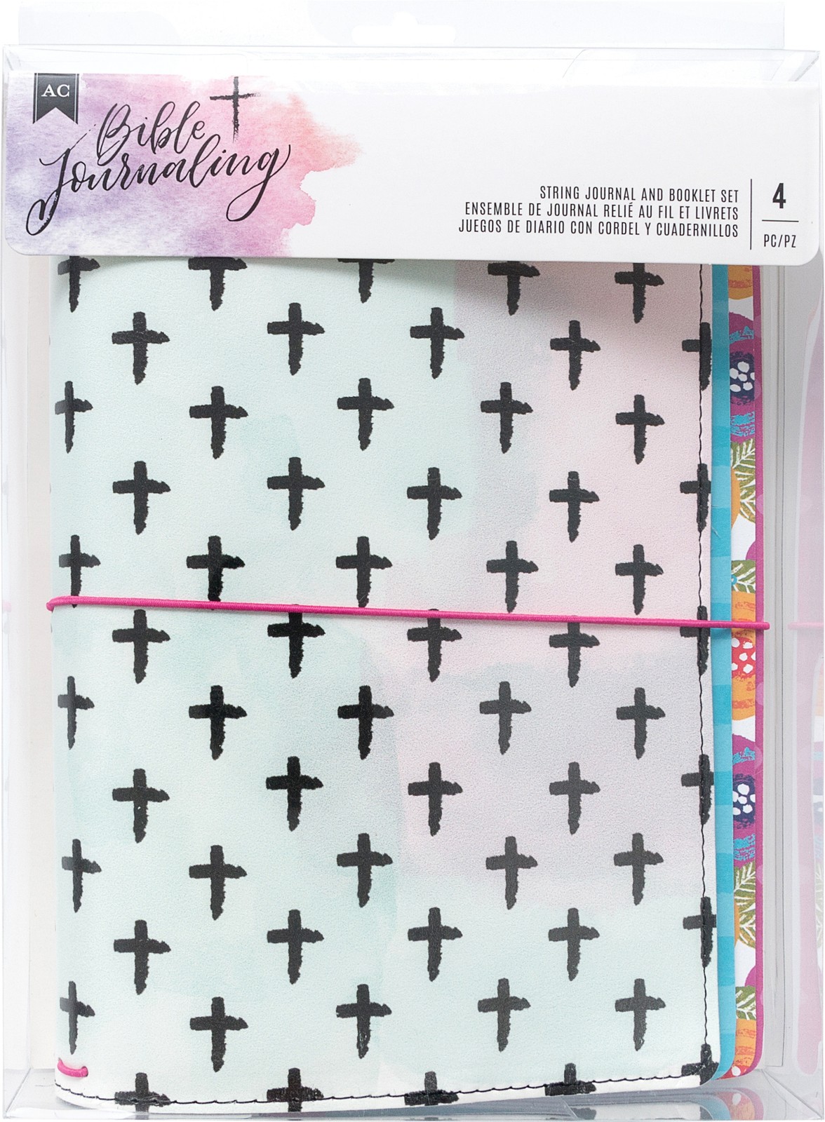 American Crafts Bible Journaling String Journal-Cross