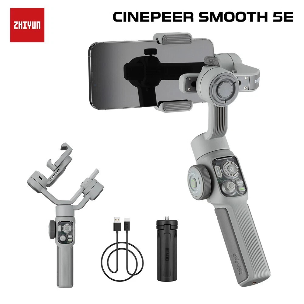 Zhiyun Smooth 5E 3-Axis Handheld Smartphone Gimbal Stabilizer Max Load 300g