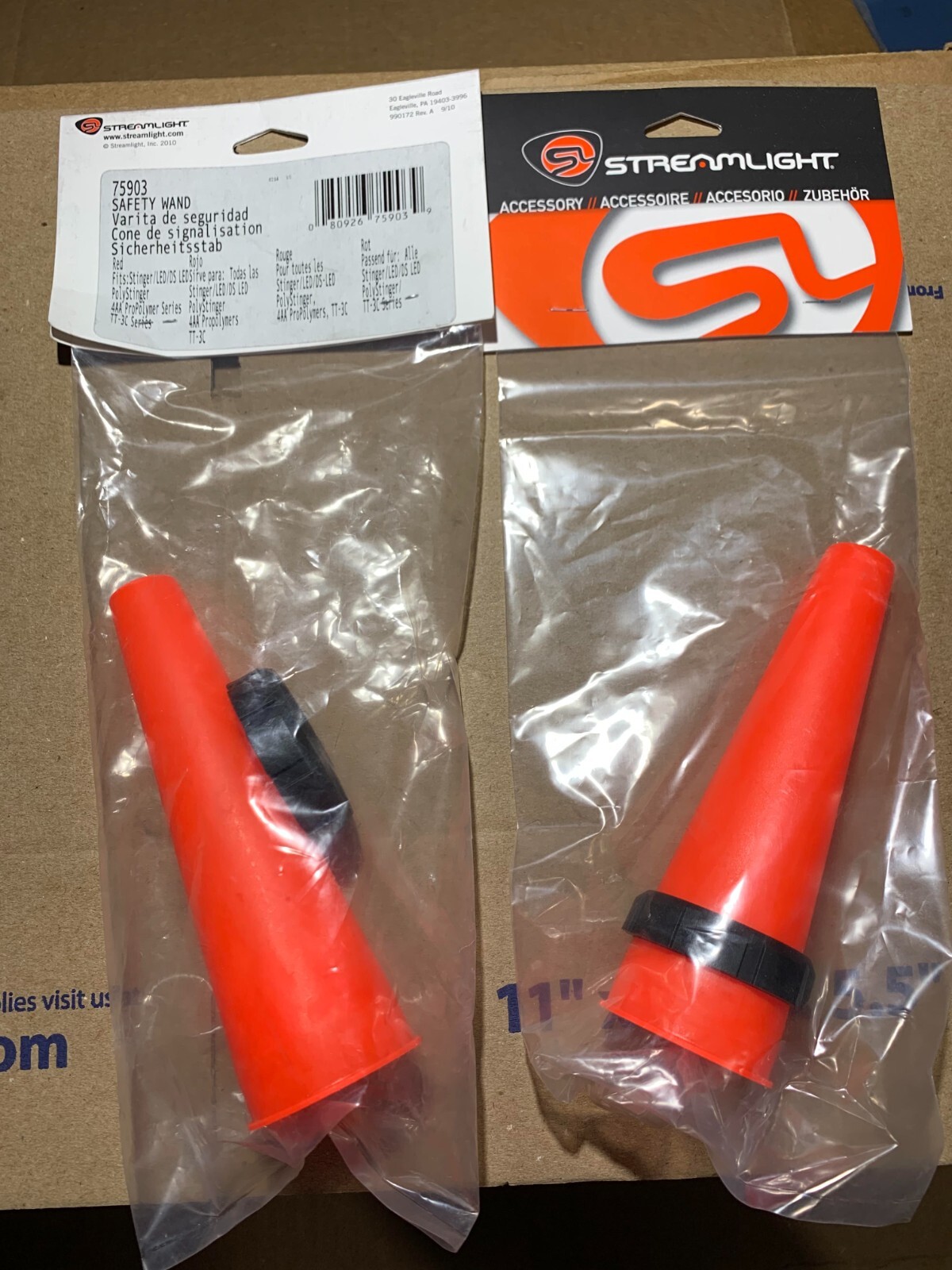 Streamlight Snug Fit Wand Traffic Wand For Stinger Flashlights