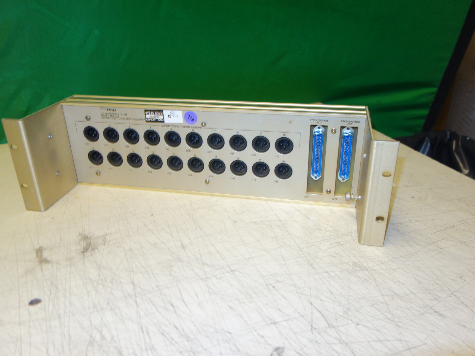 RTS / Telex BOP-220 Breakout Panel for SAP-1626