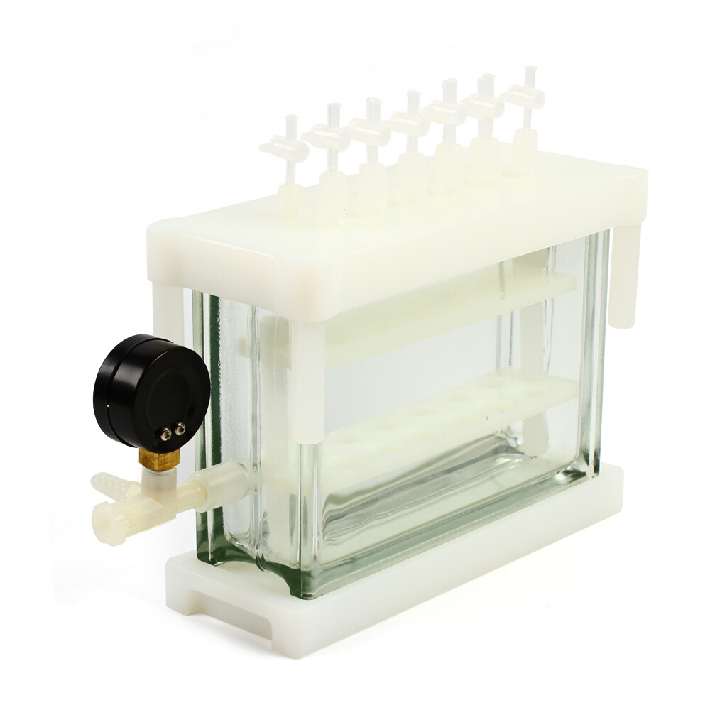12 Position Solid Phase Extraction Vacuum SPE Manifold Chamber For Lab Testing