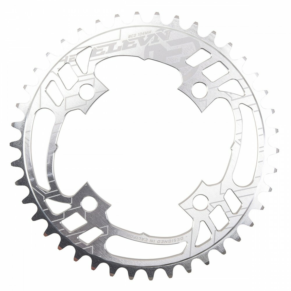 ELEVN CNC machined 4 Bolt BMX Chainring Polish 104mm