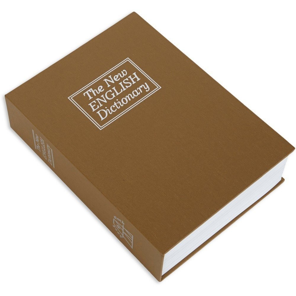 Bulldog Diversion Pistol Vault Safe Book With Combination Lock Brown - BD1182