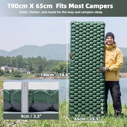 Sleeping Pad for Camping Ultralight Insulated Inflatable Camping Sleeping Mat