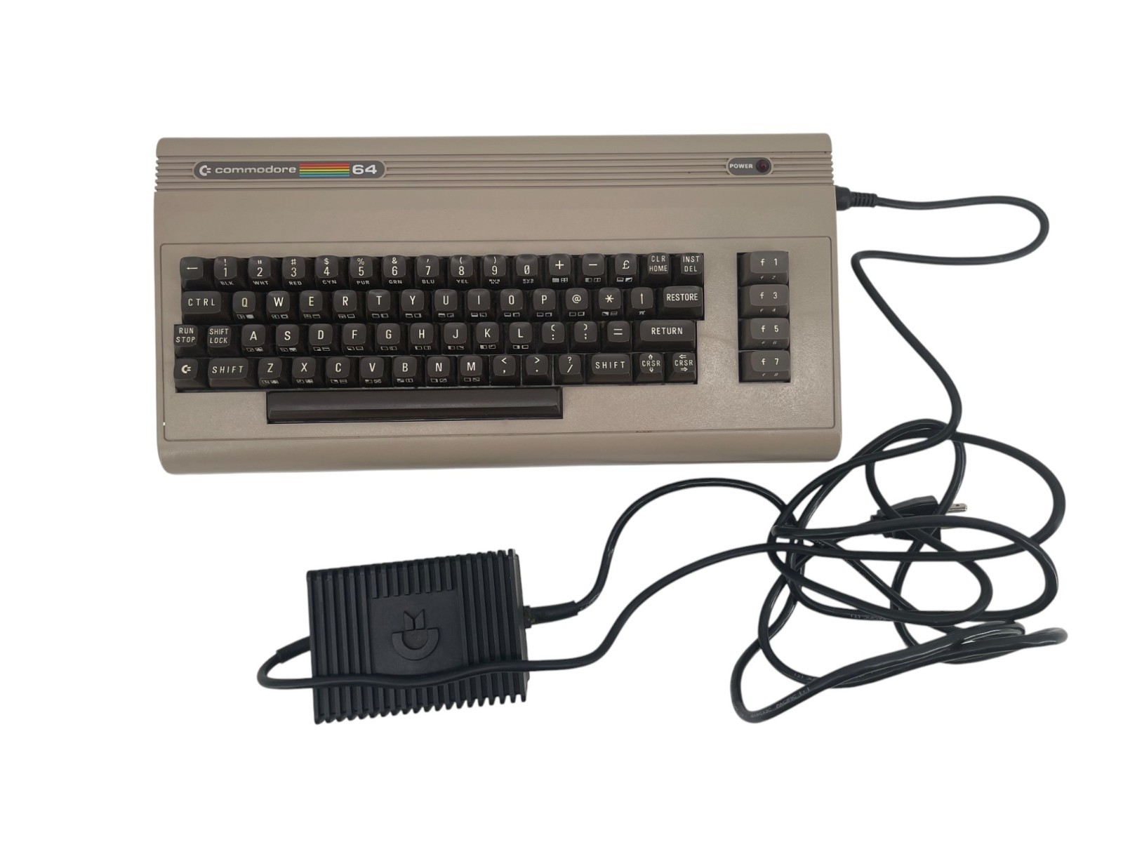 Vintage Commodore 64 Computer in Box with Power Supply - 64K Memory