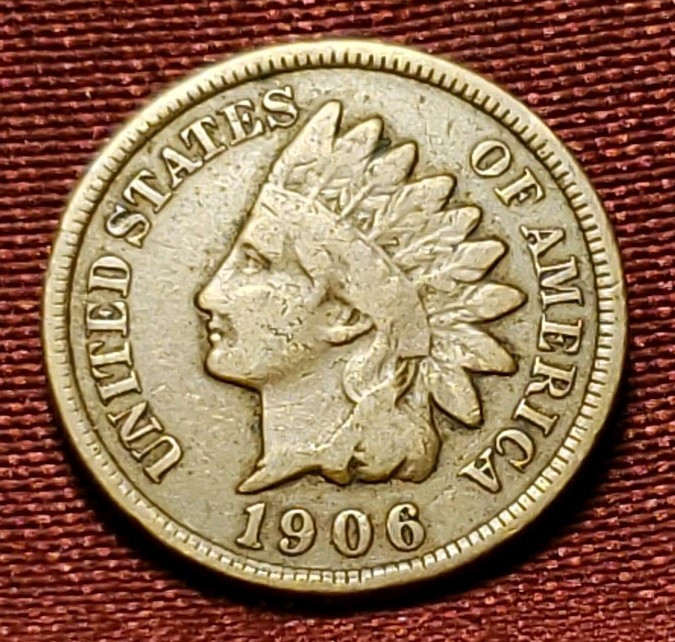 1906 Indian Head Cent, Free Shipping