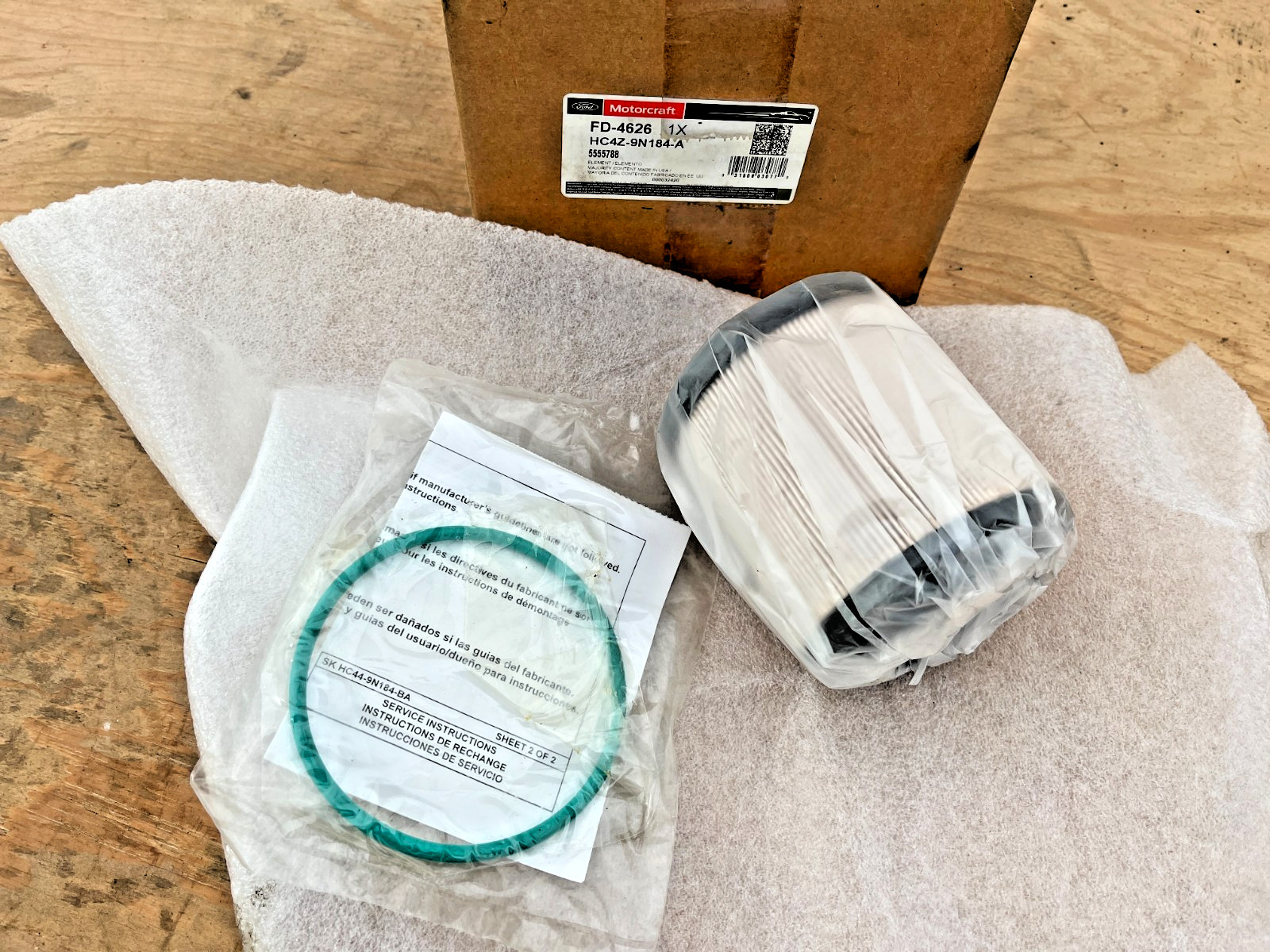 FD-4626  OEM  Motorcraft  HC4Z-9N184-A  **PARTIAL** FUEL FILTER  5555788