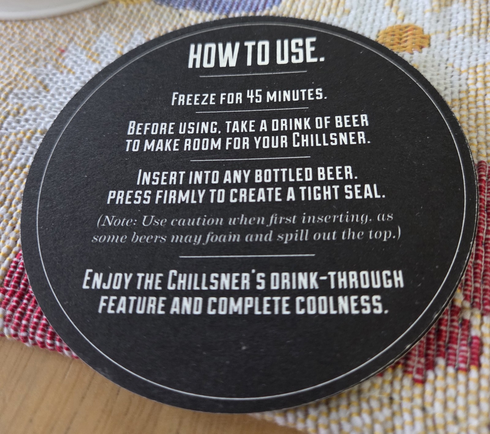Chillsner by Corkcicle 2 PACK Drink Thru High Tech Beer Chillers - NEW