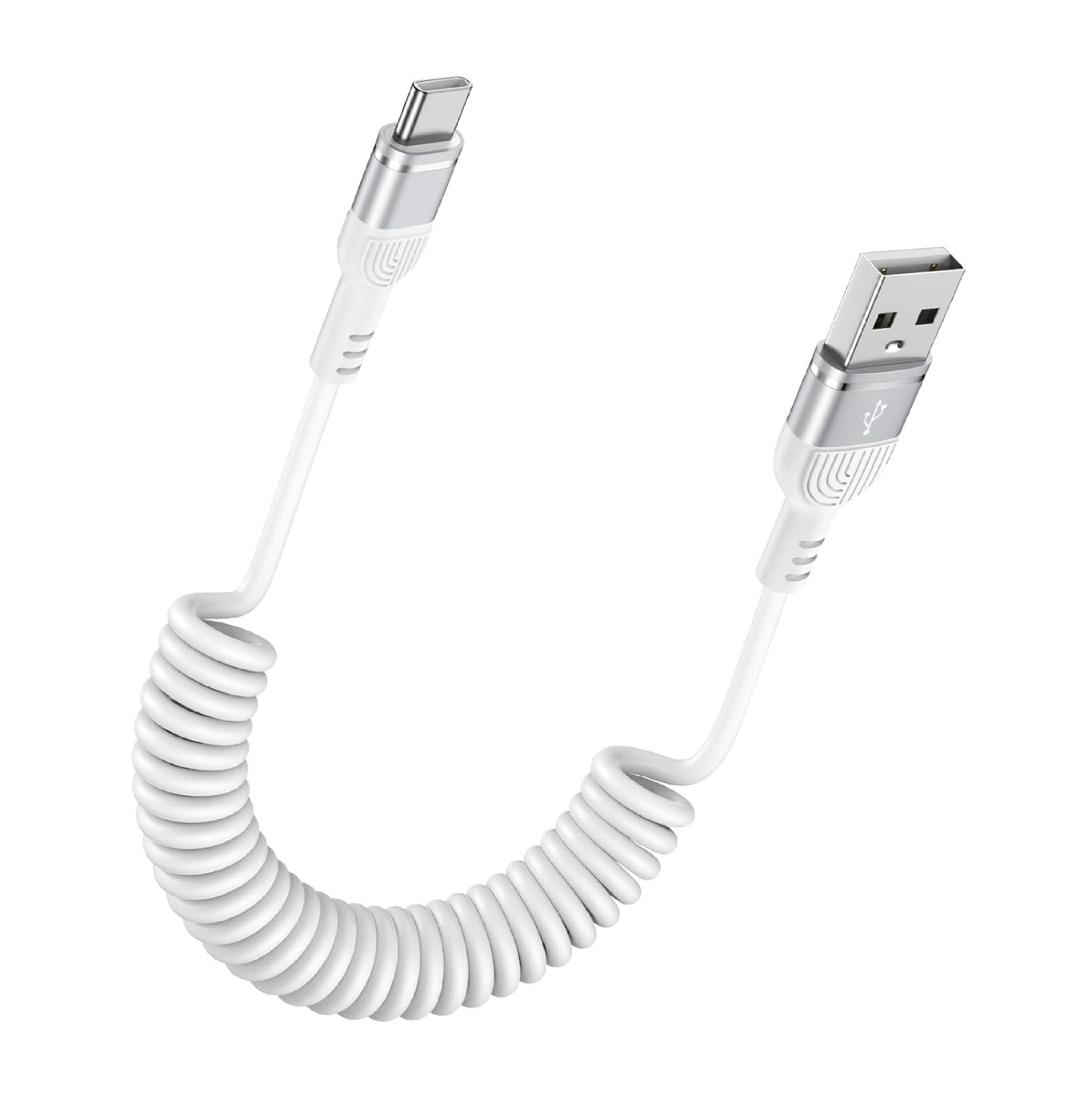 USB C iPhone 17 Pro Coiled Car Charger Cord i Phone 17 Pro Max Fast Charging Cab