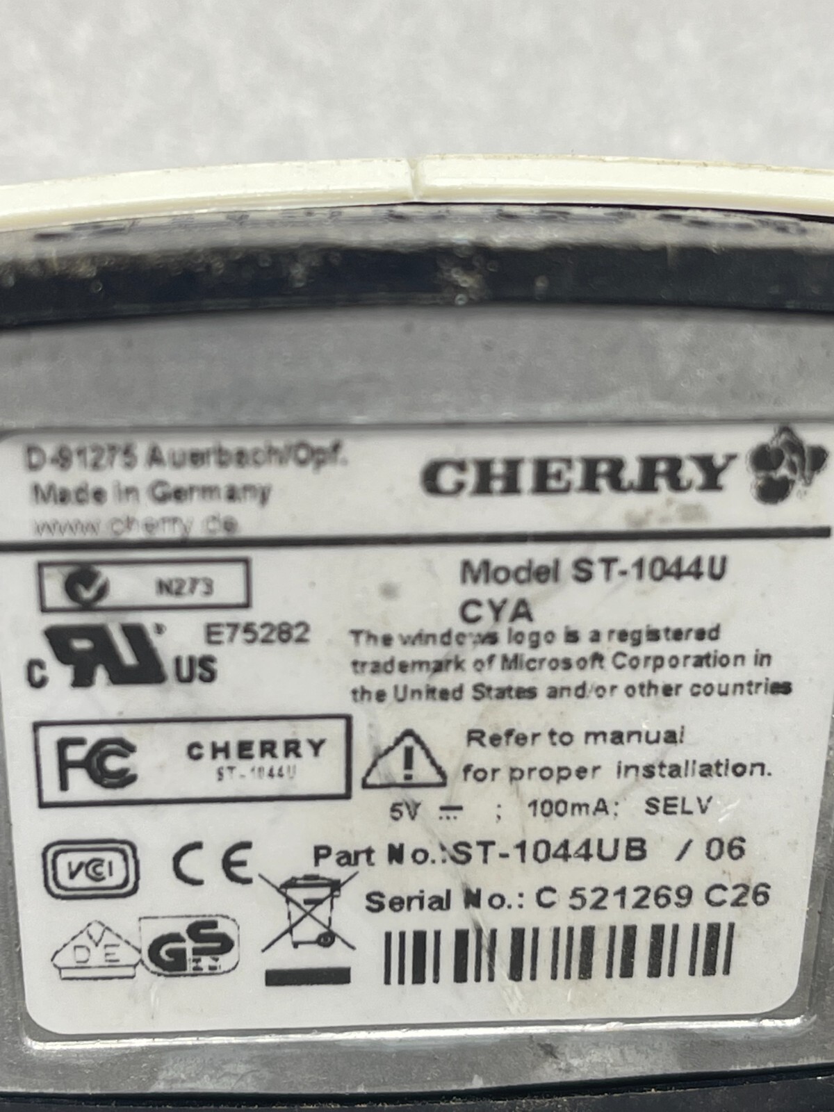 Cherry ST-1044U Standalone USB Desktop Smart Card Reader