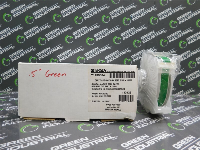 NEW Brady 113126 Cartridge Tape Globemark Green B595 0.5IN x 100FT Y1133004