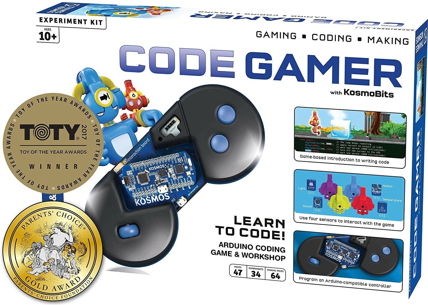 Thames & Kosmos Code Gamer with KosmoBits Arduino Coding Game and Workshop New